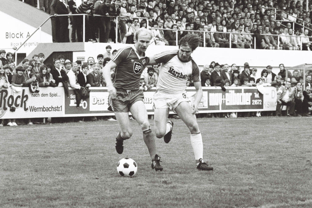 Fußball: Freundschaftsspiel Viktoria Aschaffenburg- Hamburger SV, 26.7.1981